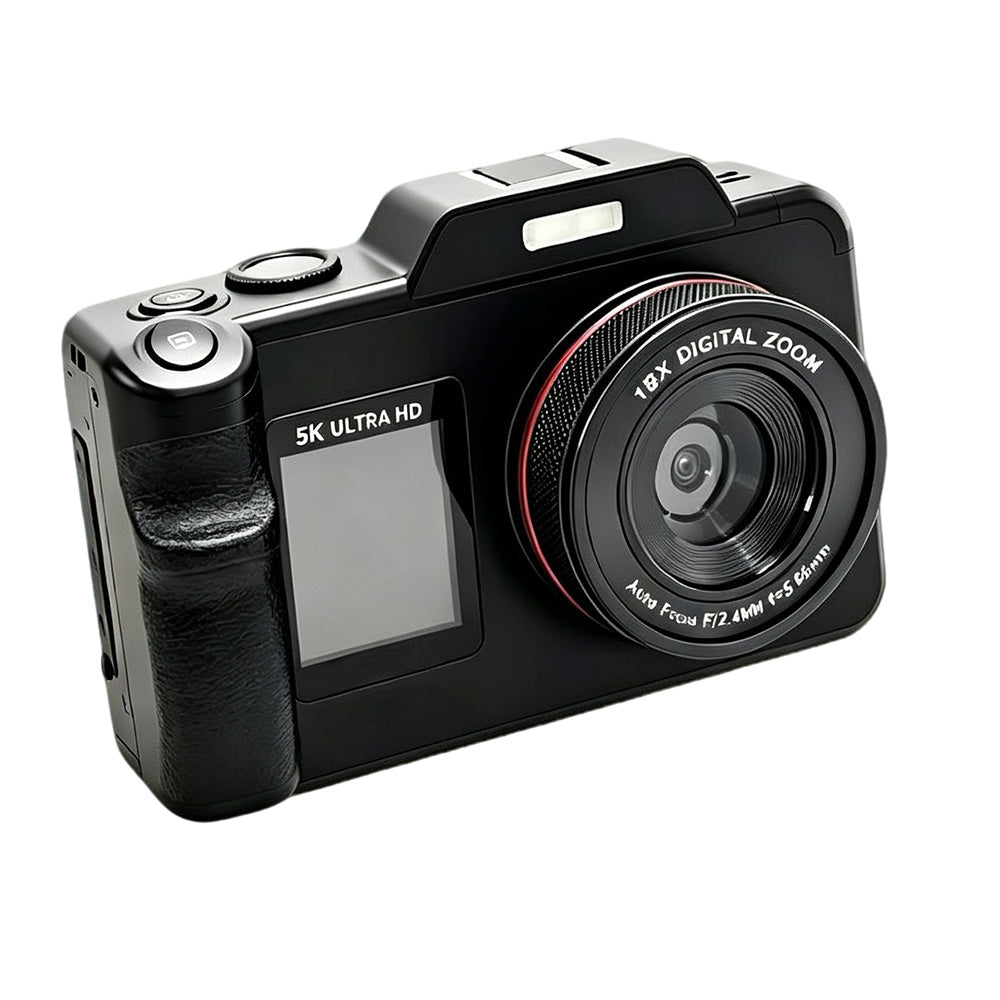 5K Dual Screen Digital Camera 80MP 18X Zoom Autofocus Video Camera