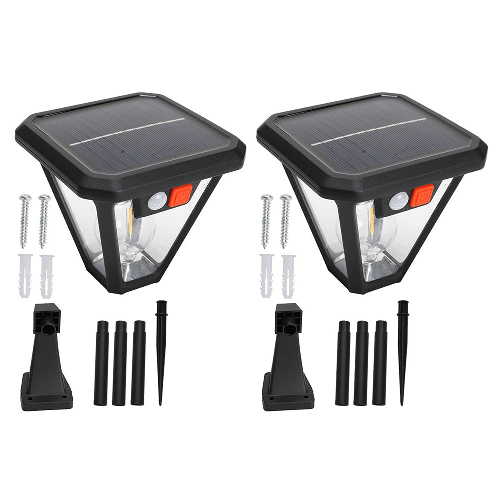 2XSolar Spot Lights Wall Motion Sensor Lights Path Lamp For Garden