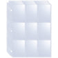 50 100Pcs 9 Grids Album Baseball Holder Sheets Double Side for Card Sleeves Photos