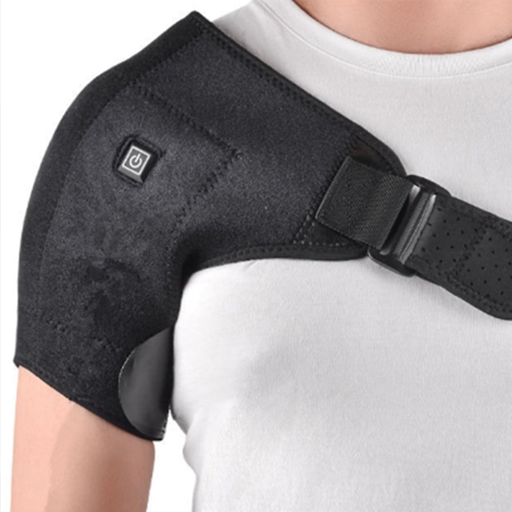 Heated Shoulder and Knee Brace with USB and Adjustable Strap