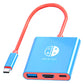 3in1 Dock for Nintendo Switch  4K HDMI Docking Station USB 3.0 100W Travel Adapter
