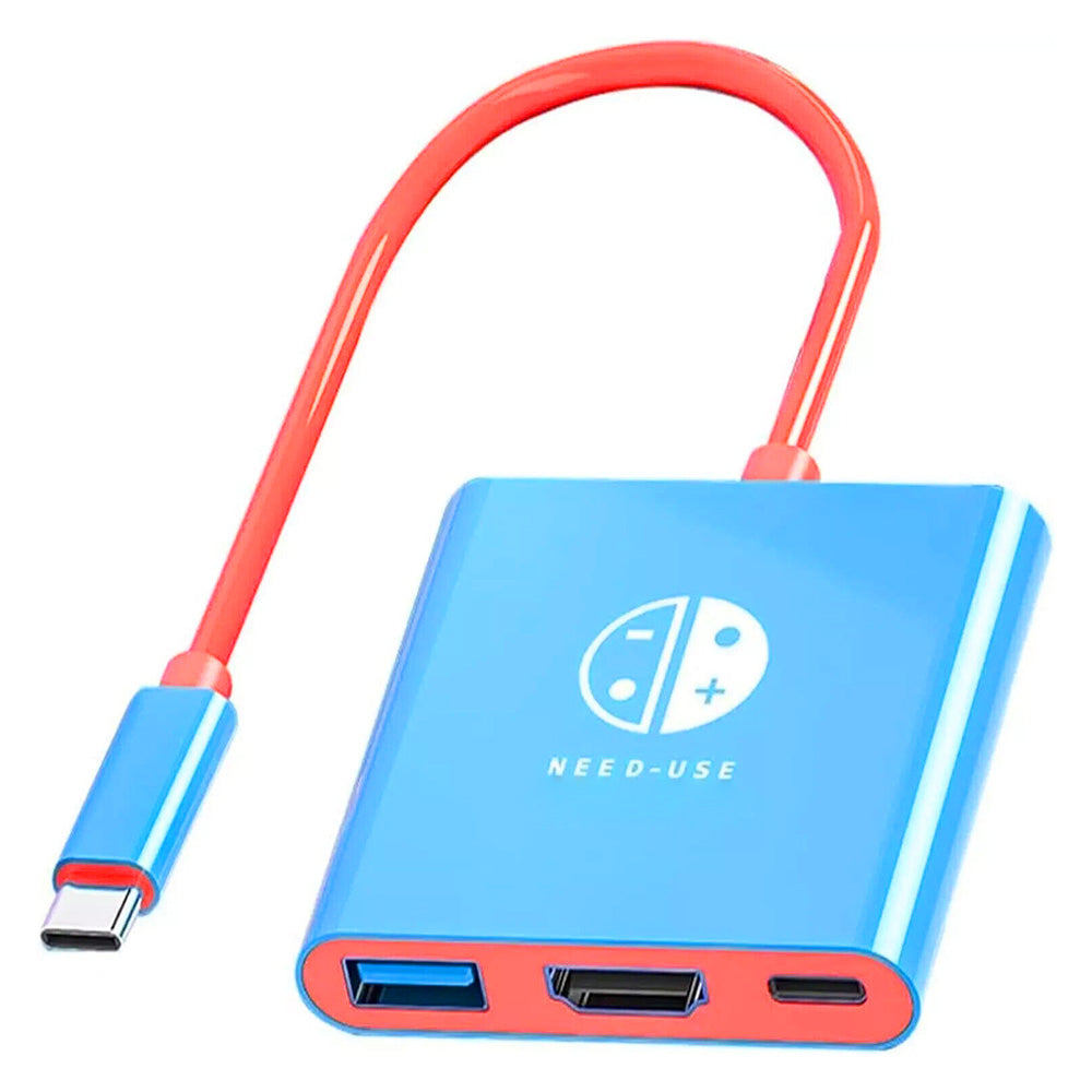 3in1 Dock for Nintendo Switch  4K HDMI Docking Station USB 3.0 100W Travel Adapter