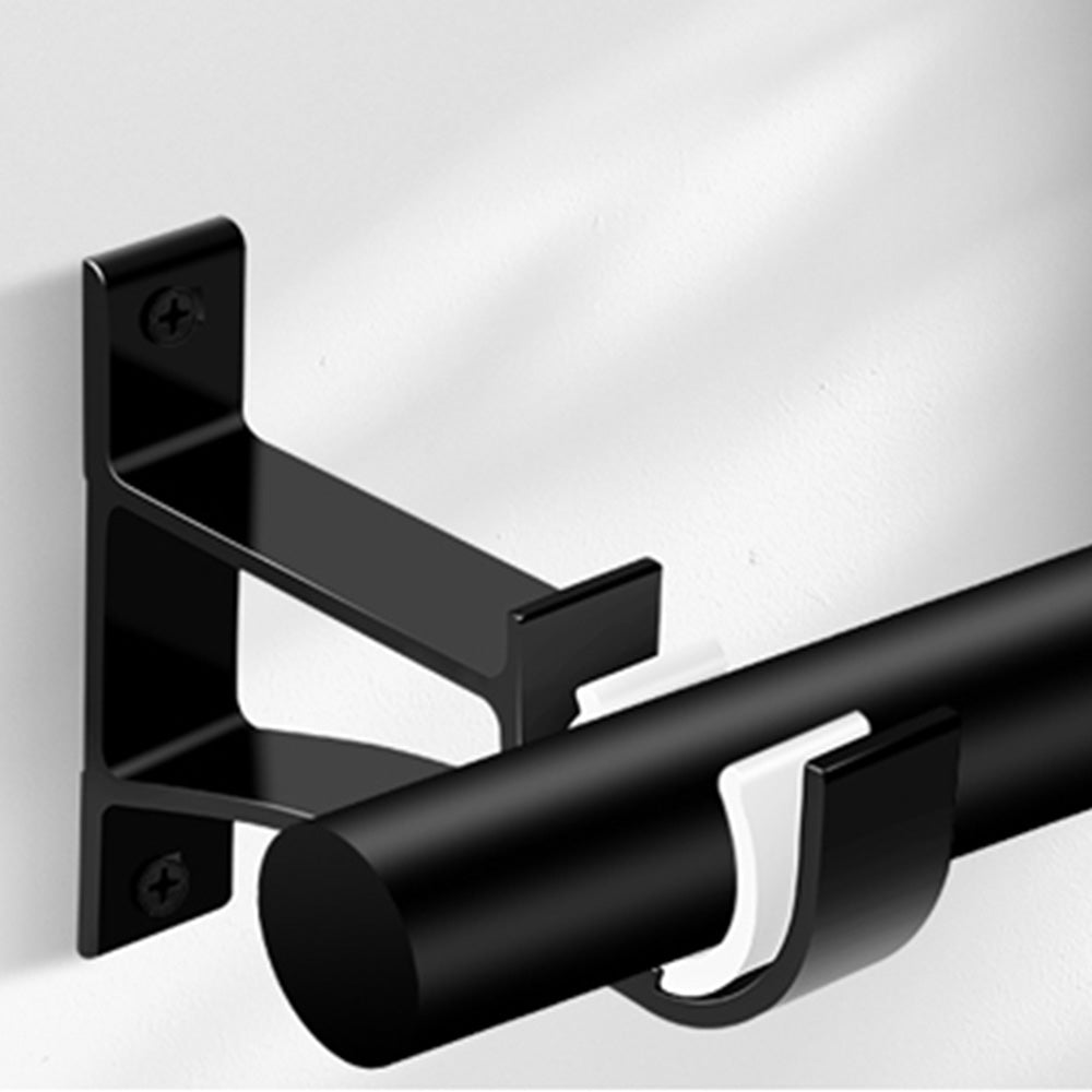 2 Pack Thickened Aluminum Alloy Curtain Rod Brackets for 28 to 32mm Rods