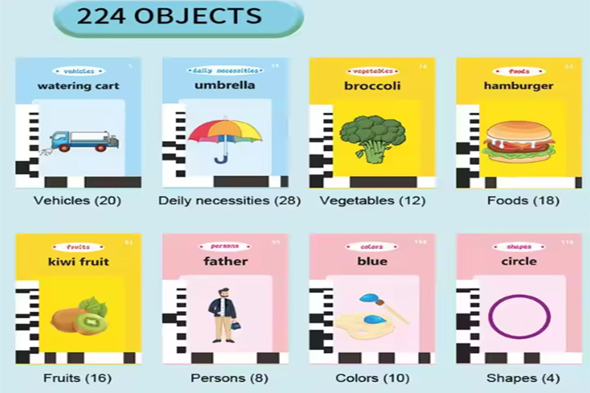 Interactive Talking Flash Cards Bilingual Educational Toy