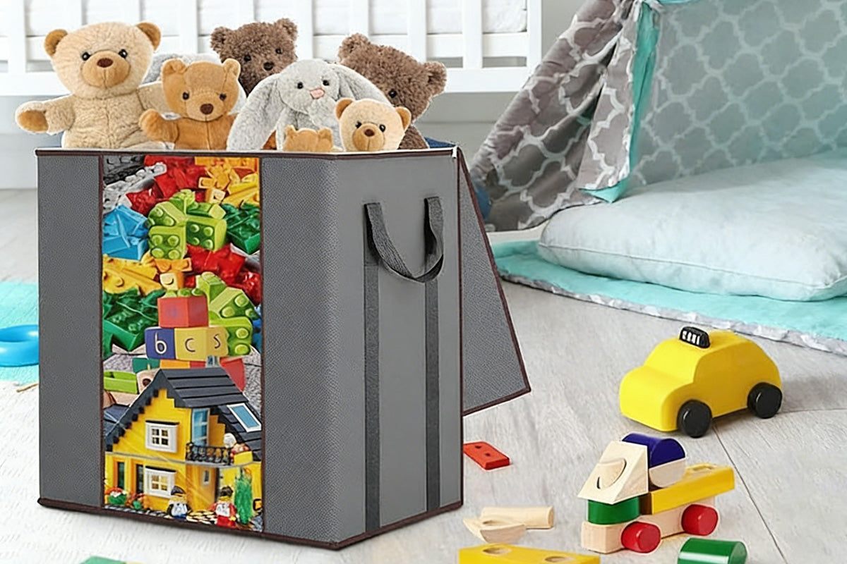 Blanket Storage Bag Extra Large Moving Clothes and Toy Foldable Container 120L
