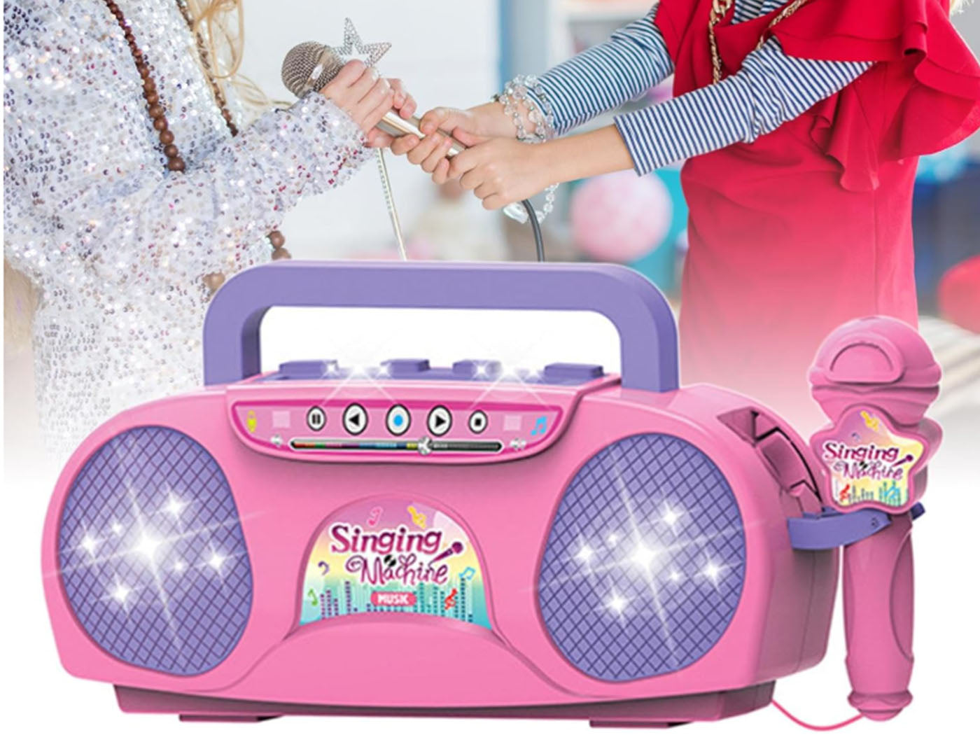 Kids Karaoke Singing Machine with  Microphone Music Toy Gifts