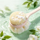 2 in 1 Double Sided Shower Brush with Loofah and Long Handle