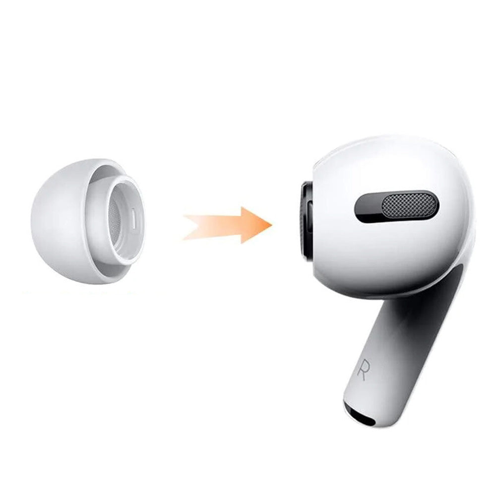 Replacement Ear Tips 4 Pairs For AirPods Pro 2nd 1st Generation With Portable Storage Box