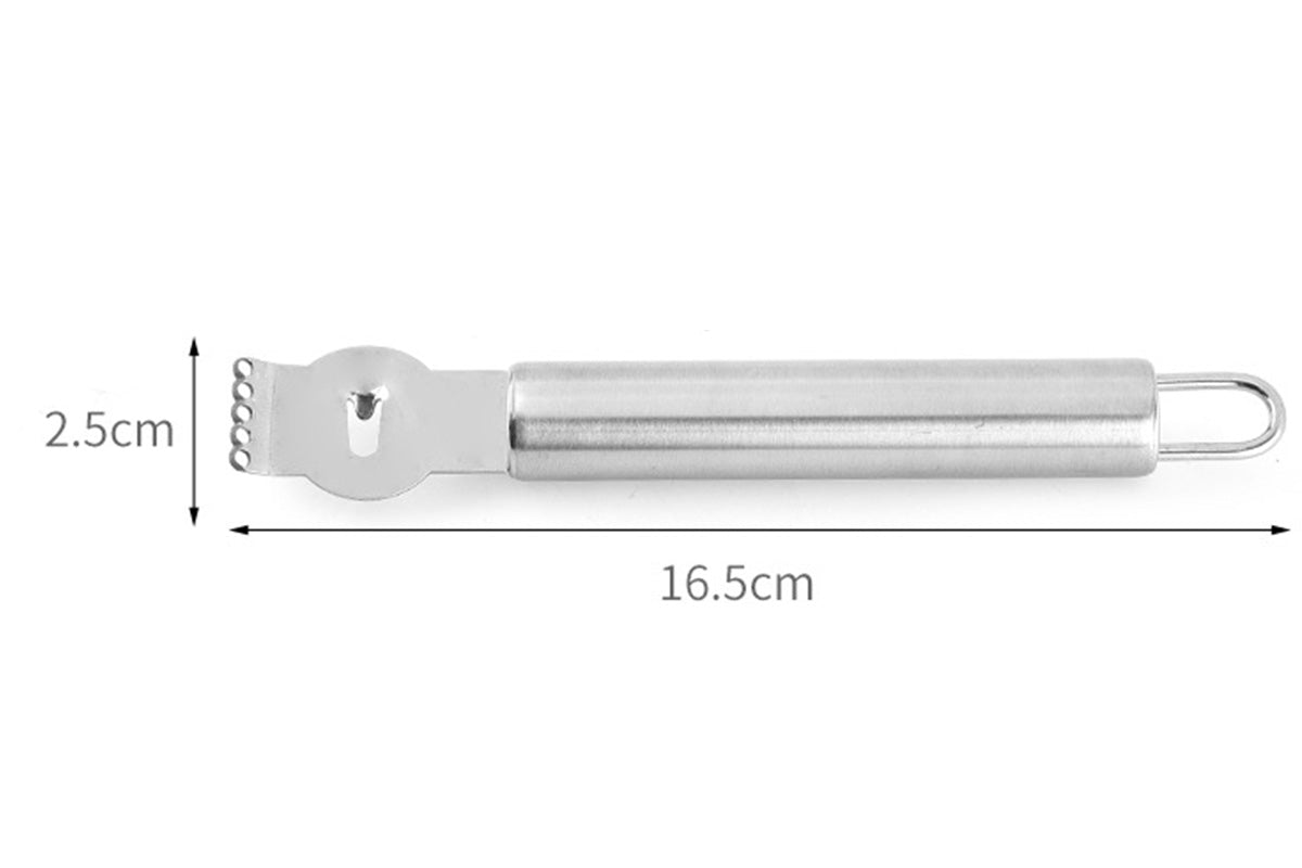 Stainless Steel Lemon Zester Grater Citrus Peeler With Channel Knife