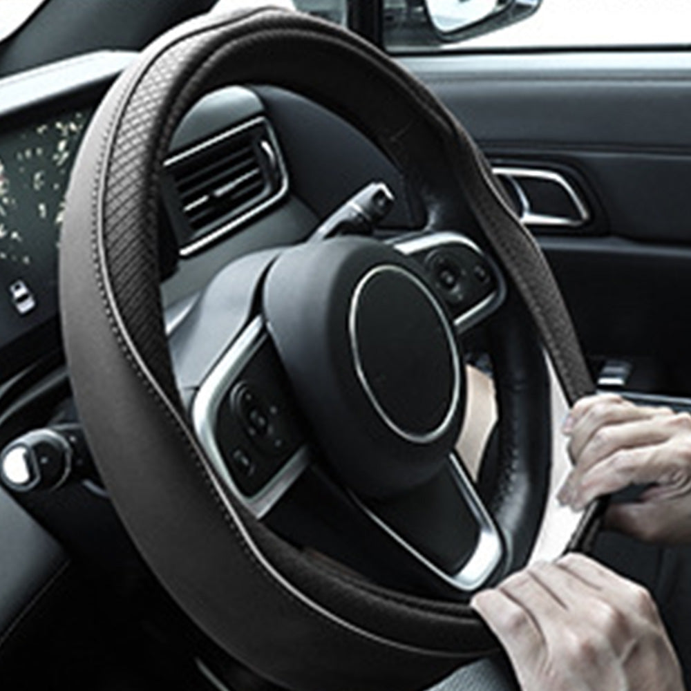 Breathable Microfiber Leather Steering Wheel Cover