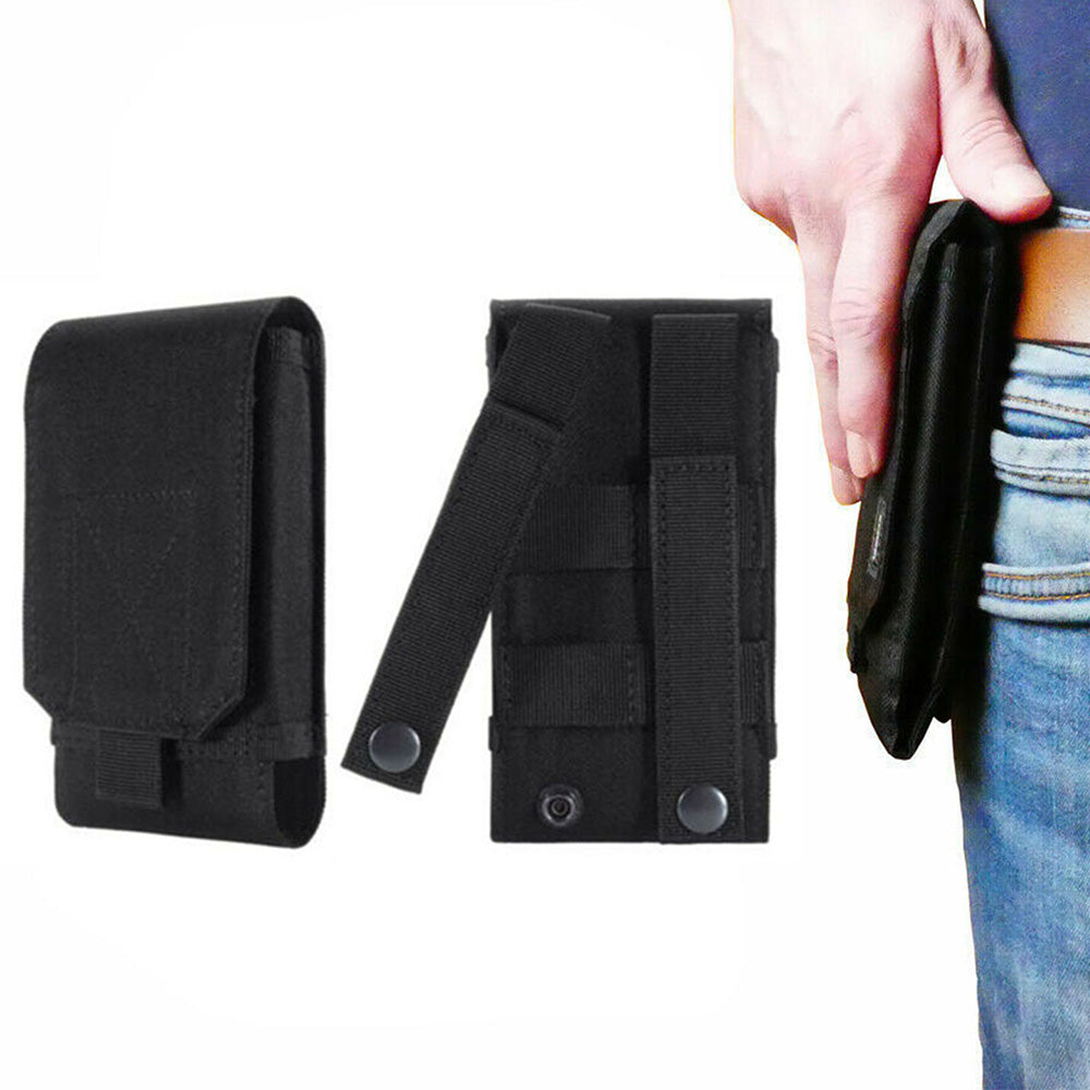 Tactical Molle Pouch for Smartphone Flip Top Outdoor Mobile Phone Pouch for Hiking Camping
