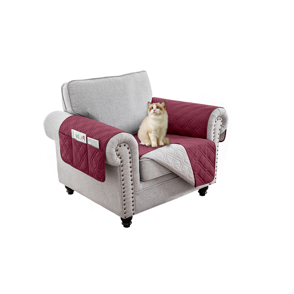 2Pcs Water Resistant Non-Slip Split Recliner Couch Cover Sofa Chair Slipcovers
