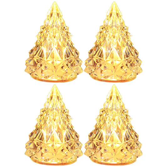 4Pcs Battery Powered Mini Iceberg Bedside Lamp