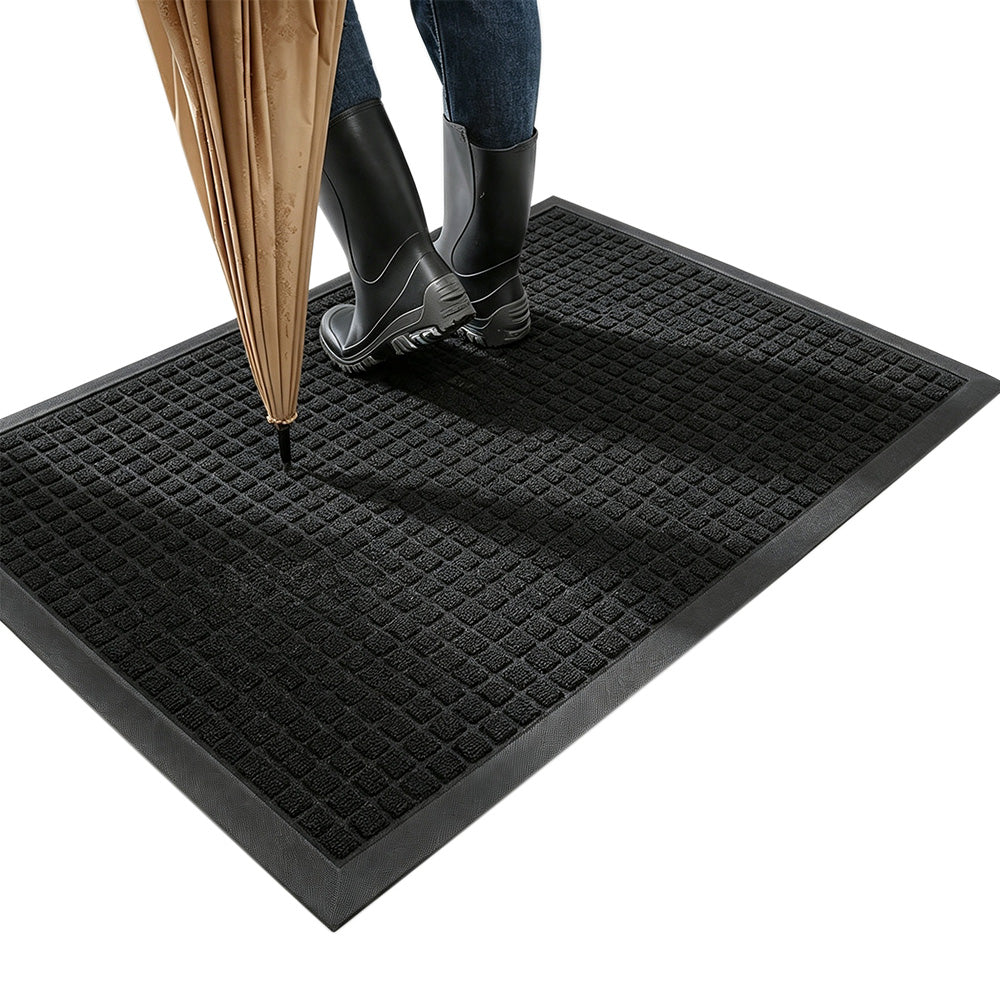 45x75cm PVC Entrance Floor Mat with Slip Resistant Rubber Backing