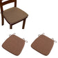2Pcs Hoof-Shape Non-Slip Chair Cushion With Ties