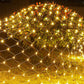 Outdoor Christmas Net Lights LED String Lights for Holiday Wedding Party Garden Decoration-Warm White