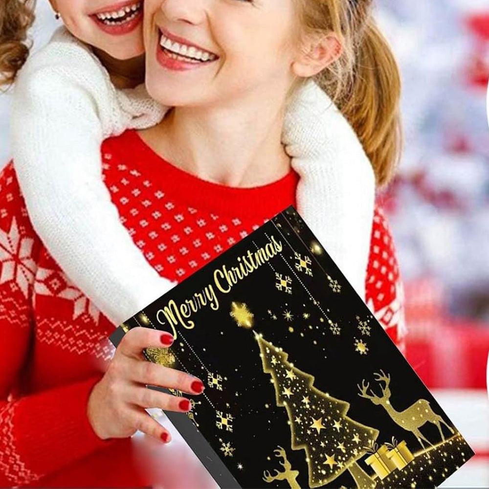 Christmas Jewelry Advent Calendar 24 Days Necklace Bracelet Earrings Countdown Calendar