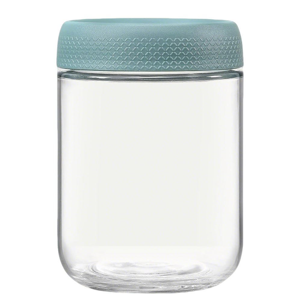 6 Pcs Glass Storage Jars with Airtight Lid Oatmeal Food Storage Container for Kitchen Pantry