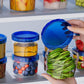 6PCS 500ml Food Storage Containers Microwave and Freezer Safe Reusable Meal Prep Boxes