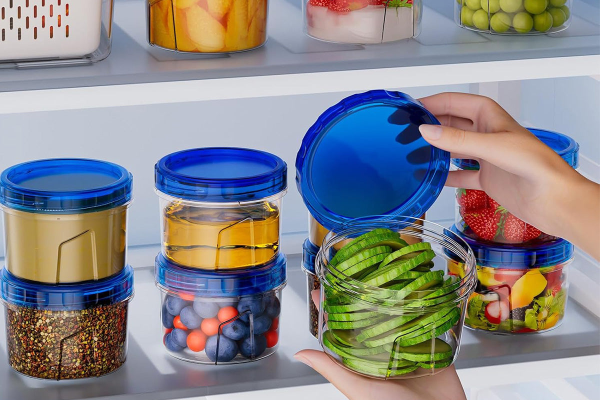 6PCS 500ml Food Storage Containers Microwave and Freezer Safe Reusable Meal Prep Boxes