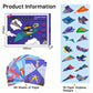 48Pcs DIY Paper Airplane Book Origami Folding Plane Kit