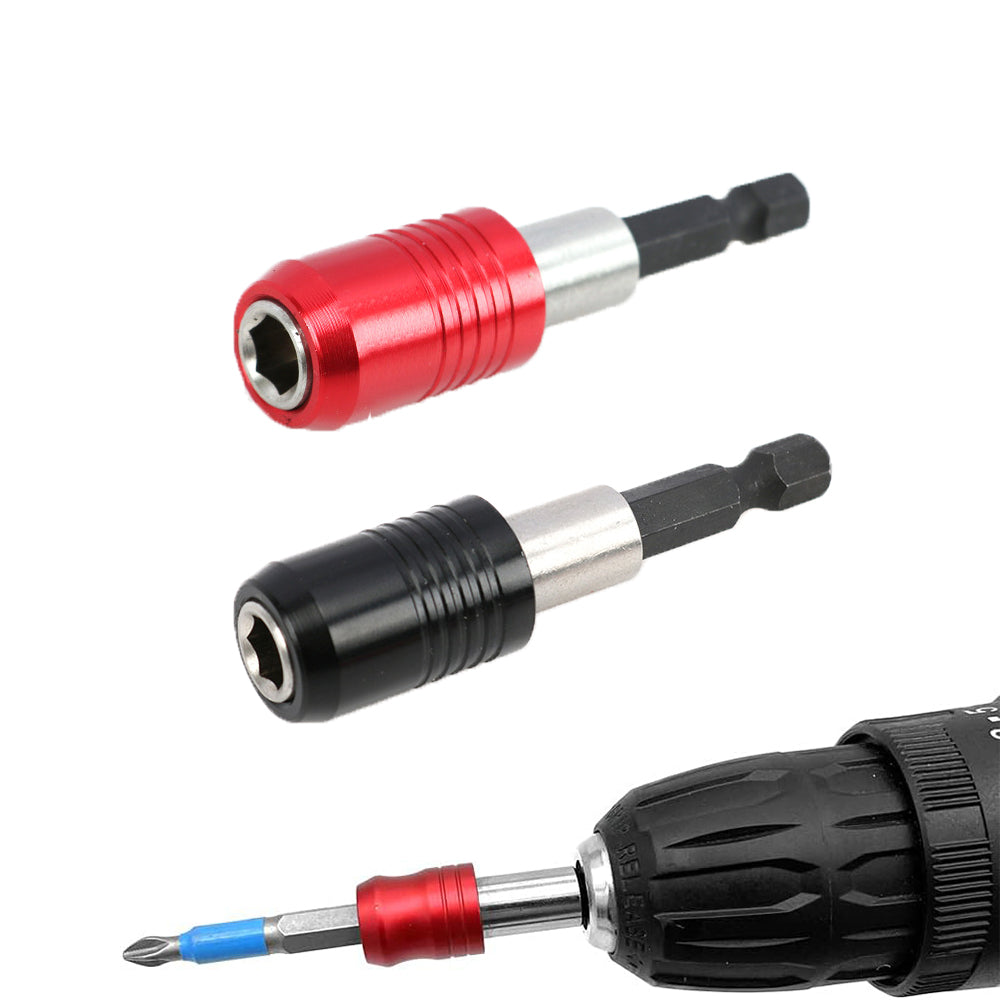 2Pcs Self-Locking 1/4 Inch Hex Driver Adjustable Screw Depth Bit Holder