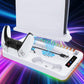 Gaming For PS5 Slim Pro Docking and Cooling Station Charger Headset Holder With RGB Light