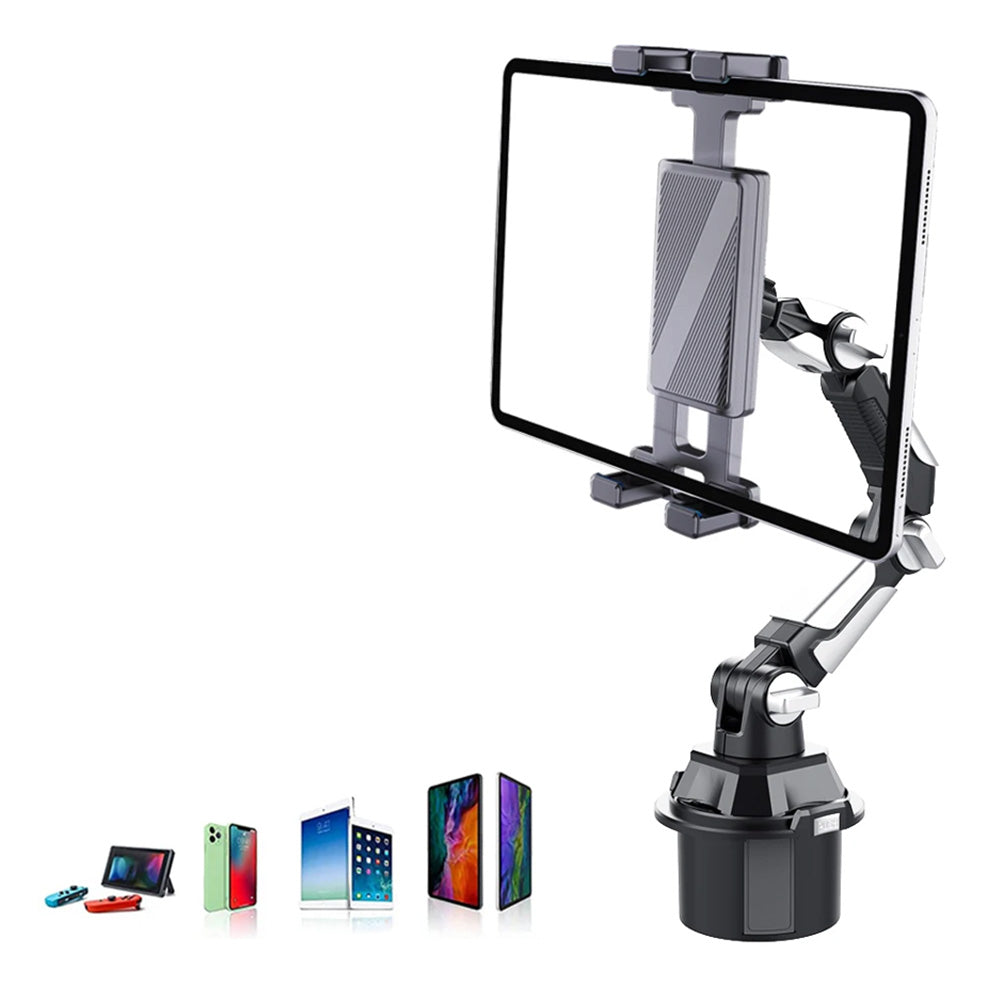 Adjustable Car Cup Holder Mount For Tablet And Phone In Vehicles