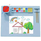 Non-Stick Silicone Drawing Board Pigment Palette Silicone Painting Mat Clay Mat