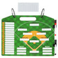 Double Sided Baseball Lineup Coaching Board with Accessories