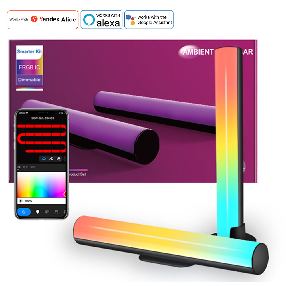 Smart LED backlight bars Work with Alexa and Google Assistant