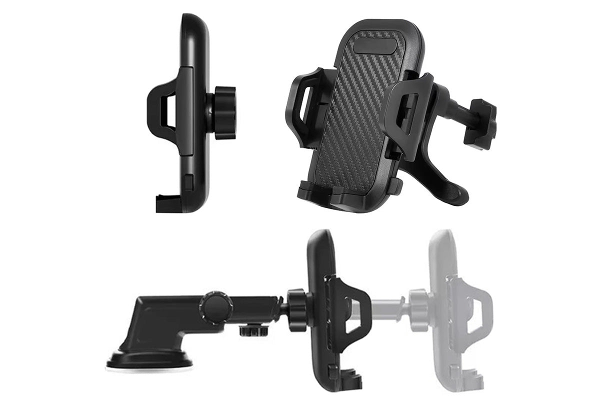 Universal Car Phone Holder Suction Mount Adjustable Dashboard Windscreen Stand