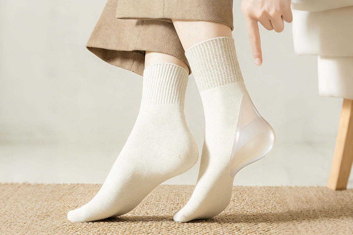 3 Pairs Moisturizing Socks for Dry Cracked Heel Treatment