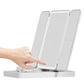 3 in 1 Foldable Makeup Mirror with Lights and Contact Lens Case for Travel