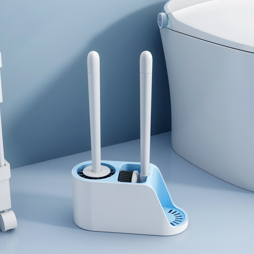 Soft TPR Toilet Brush Set for Bathroom Cleaning