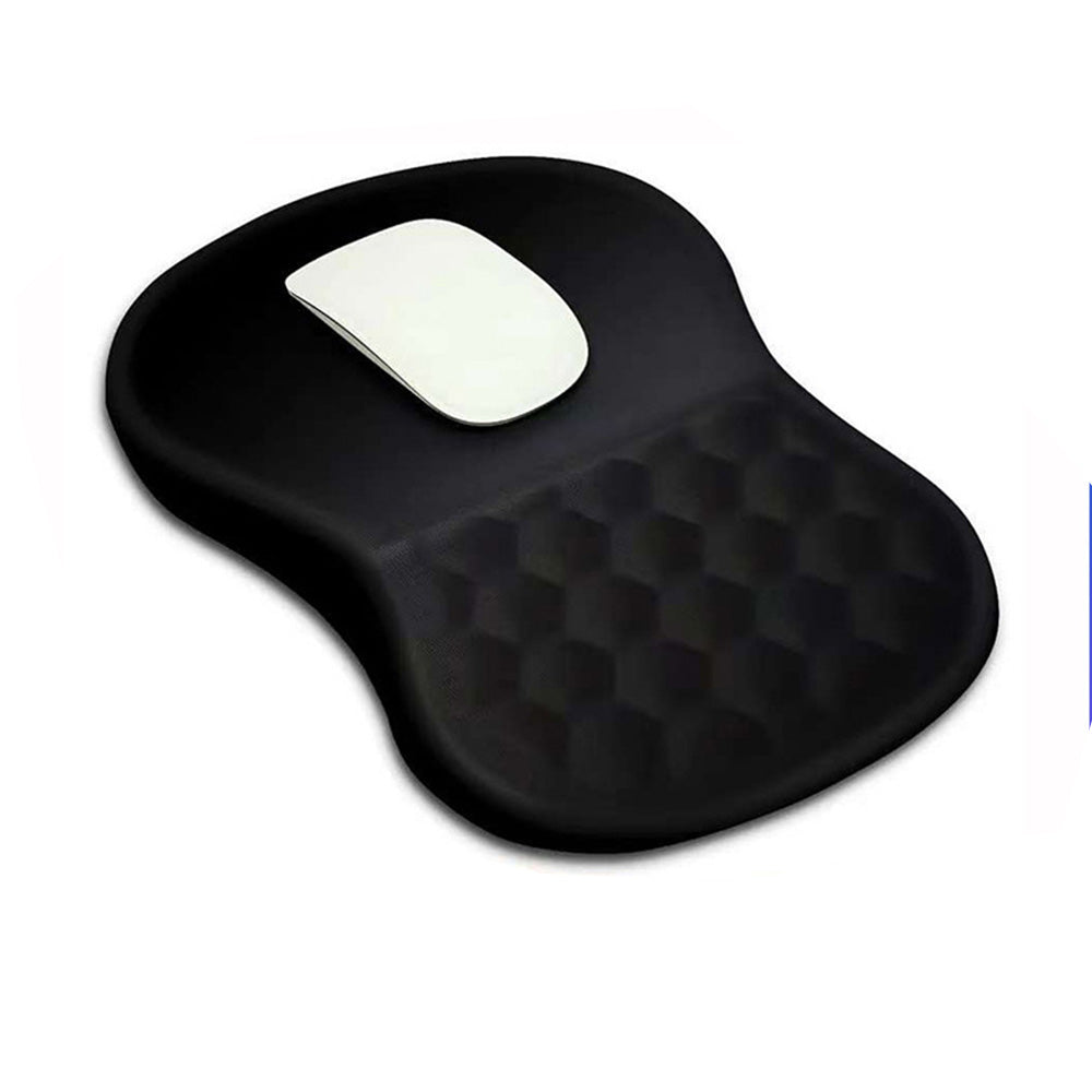 Ergonomic Mouse Pad with Wrist Support Massage Design Non Slip PU Base for Office Desk