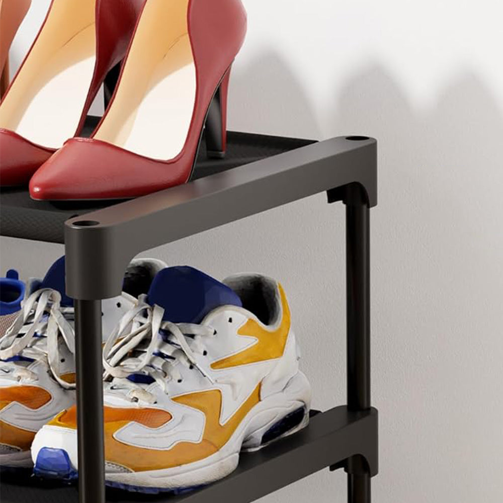 3 Tier Stackable Shoe Rack Shelf Shoe Organizer For Closet Entryway Garage