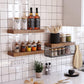 3 Tier Bathroom Shelf Wall Mounted Floating Shelf with Storage Basket