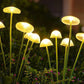 Two Outdoor Solar Mushroom Lights