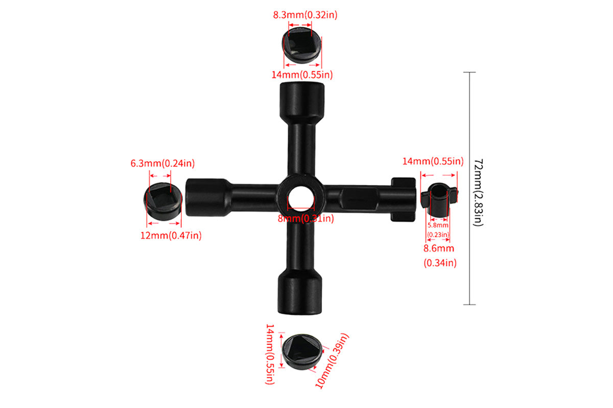 Multi-Functional Electrical Switchboards Key Lock Tools Security Switch Key Wrench
