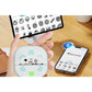 Sticker Printer Mini Printer Bluetooth Portable Sticker Maker with 3 Rolls Paper