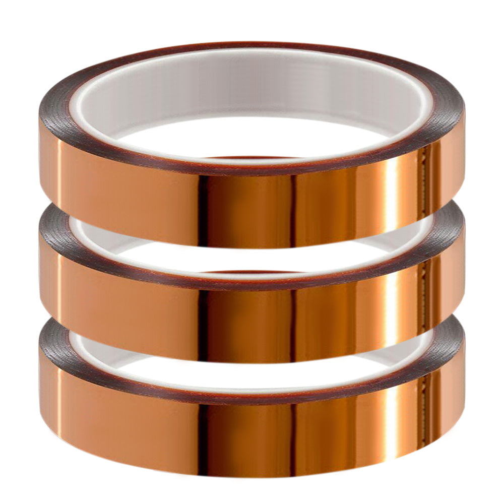 3 Rolls High Temperature Polyimide Tape for Sublimation Heat Transfer