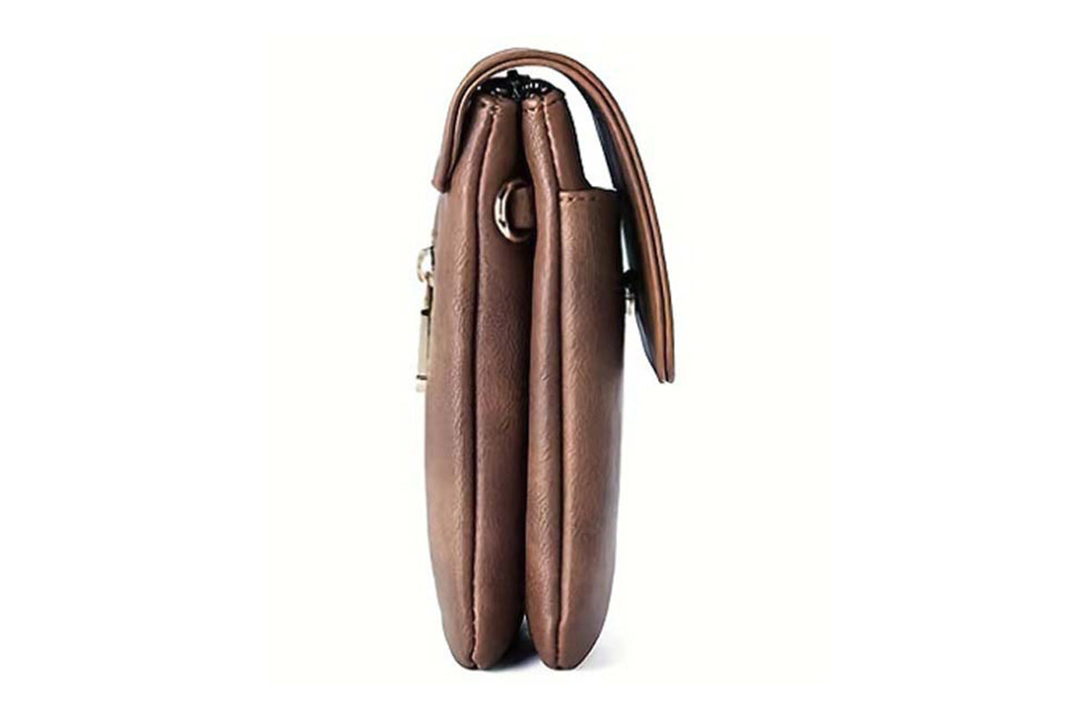 PU Leather Women Crossbody Bag Adjustable Strap Small Cell Phone Purse