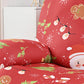 Christmas Recliner Chair Cover Sofa Slipcover with Side Pocket
