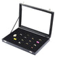100 Slots Jewelry Ring Display Organizer Box with Glass Lid Earring Storage Tray