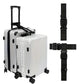 2Pcs Adjustable Luggage Straps Set T-Shaped and Add-a-Bag Strap for Connecting 3 Suitcases
