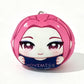 7cm Cartoon Inspired Round Plush Keychain Soft Squishy Ball Ornament Bag Pendant Christmas Gift