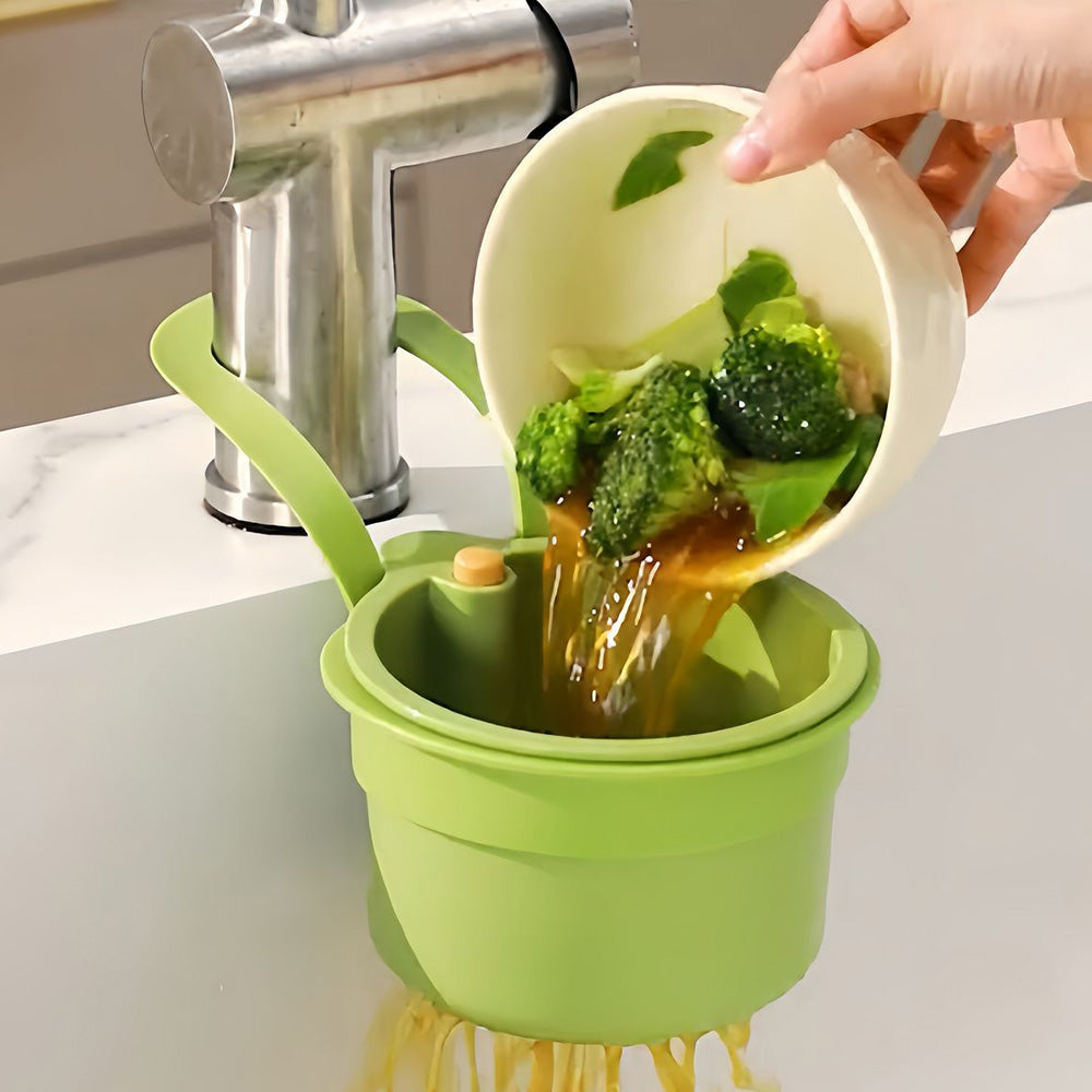 Sink Strainer Basket Household Kitchen Shelf Hanging Sink Stopper for Fruit Vegetable