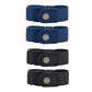 Elastic Side Buckle Belt for Jeans Pants Unisex Adults Adjustable Waistband Stretch