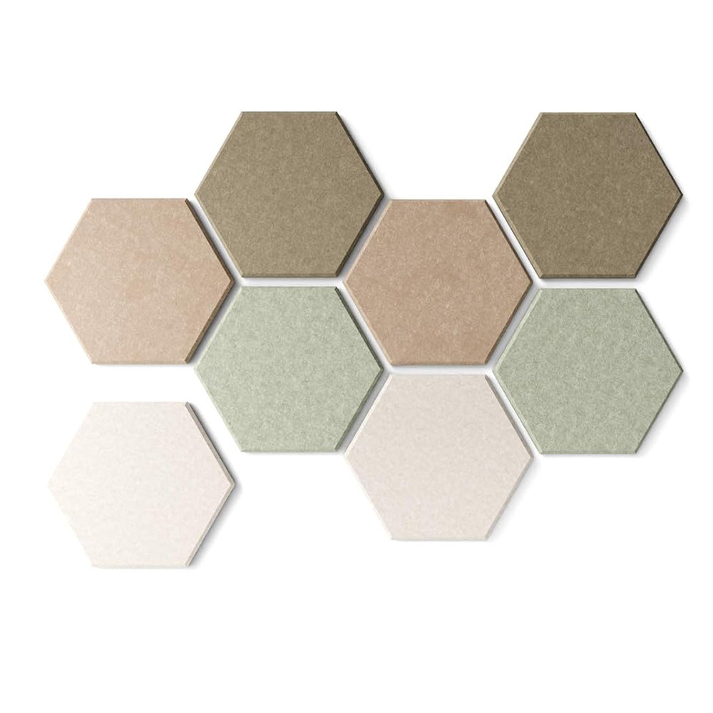 8 Pack Hexagon Felt Board Wall Tiles Bulletin Board Wall Decor